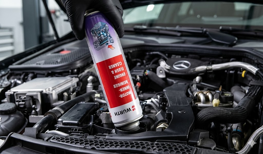 Lavaggio motore con Würth Engine Flush
