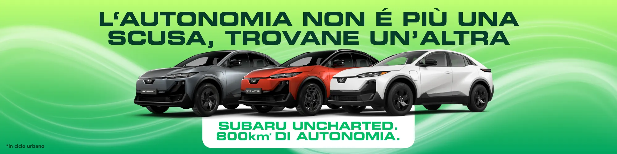 Subaru Uncharted, 800 km di autonomia elettrica