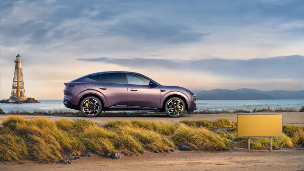 Xpeng Nuova L03 vista laterale al faro
